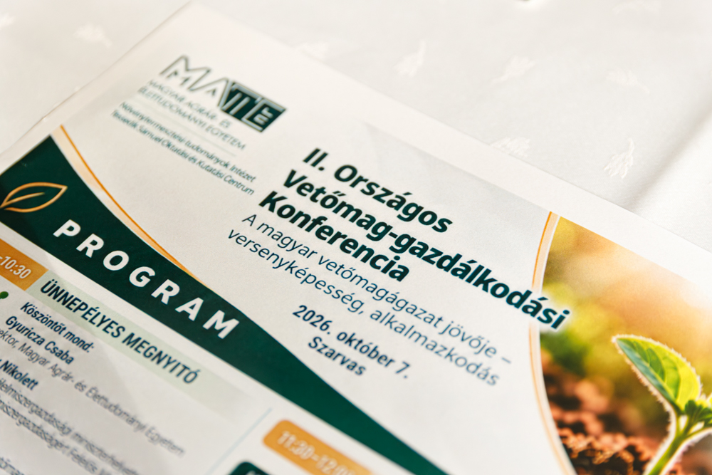 Nagy érdeklődéssel zárult a MATE II. Országos Vetőmag-gazdálkodási Konferenciája